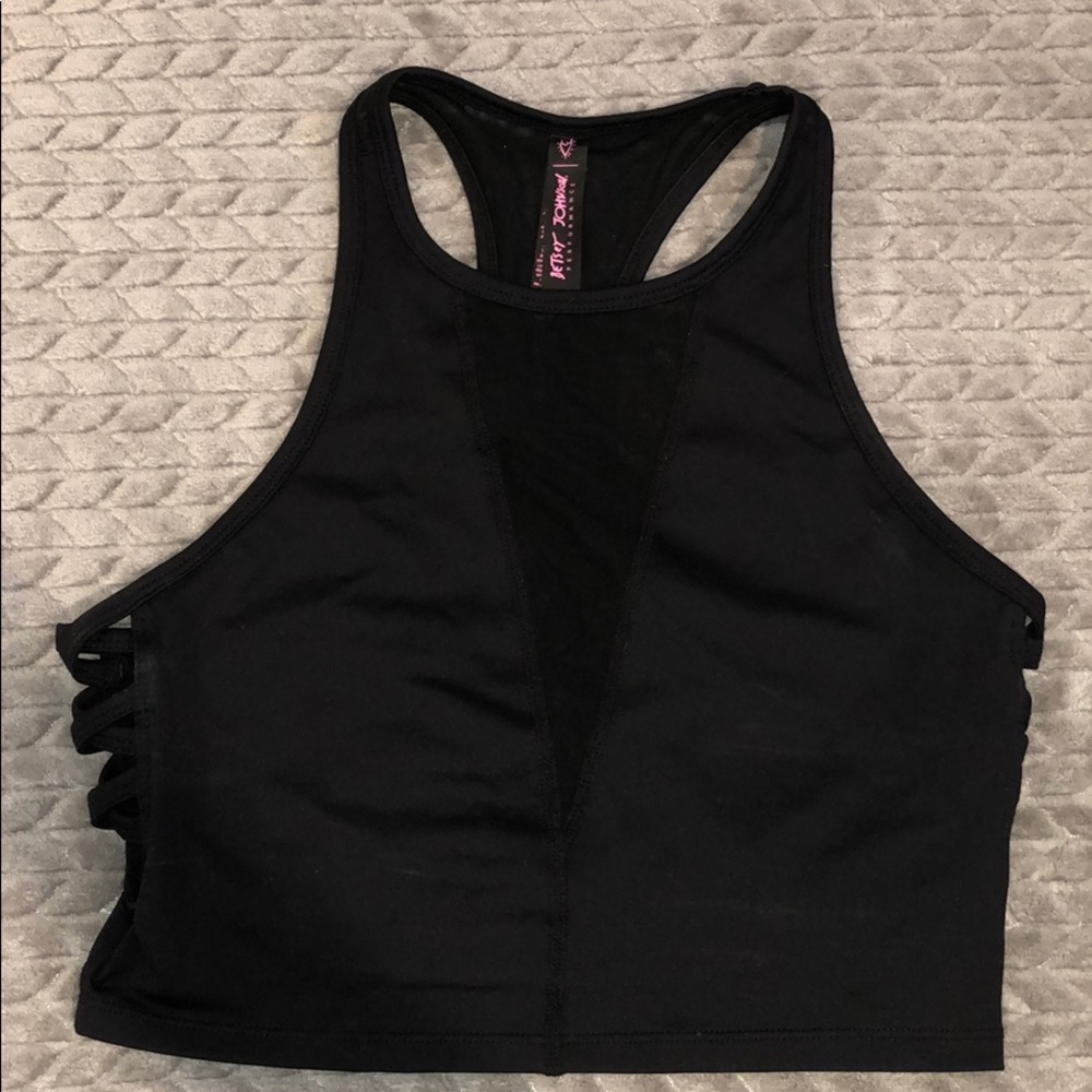 High neck sports bra